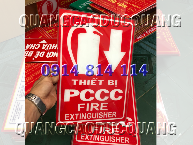 Gia công sản xuất bảng mica PCCC