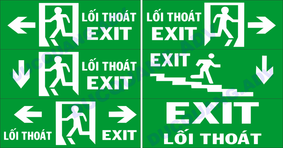 Biển báo chỉ lối thoát hiểm