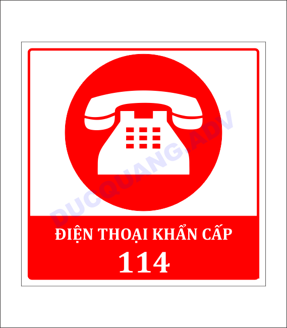 Biển báo số điện thoại khẩn