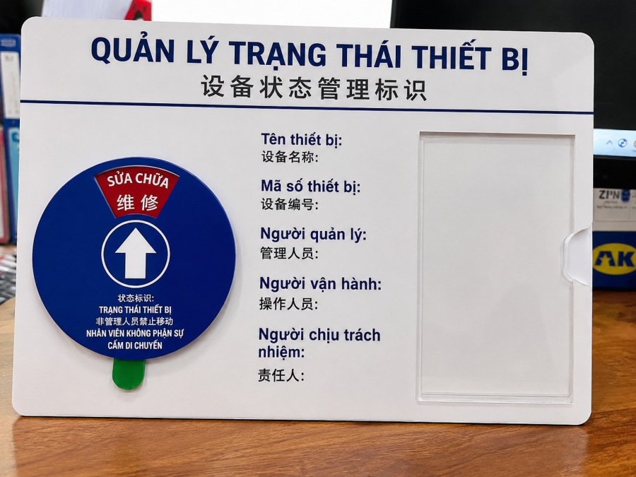 Bảng trạng thái vận hành thiết bị