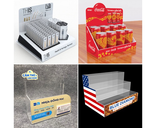 Gia Công Kệ Mica Theo Yêu Cầu