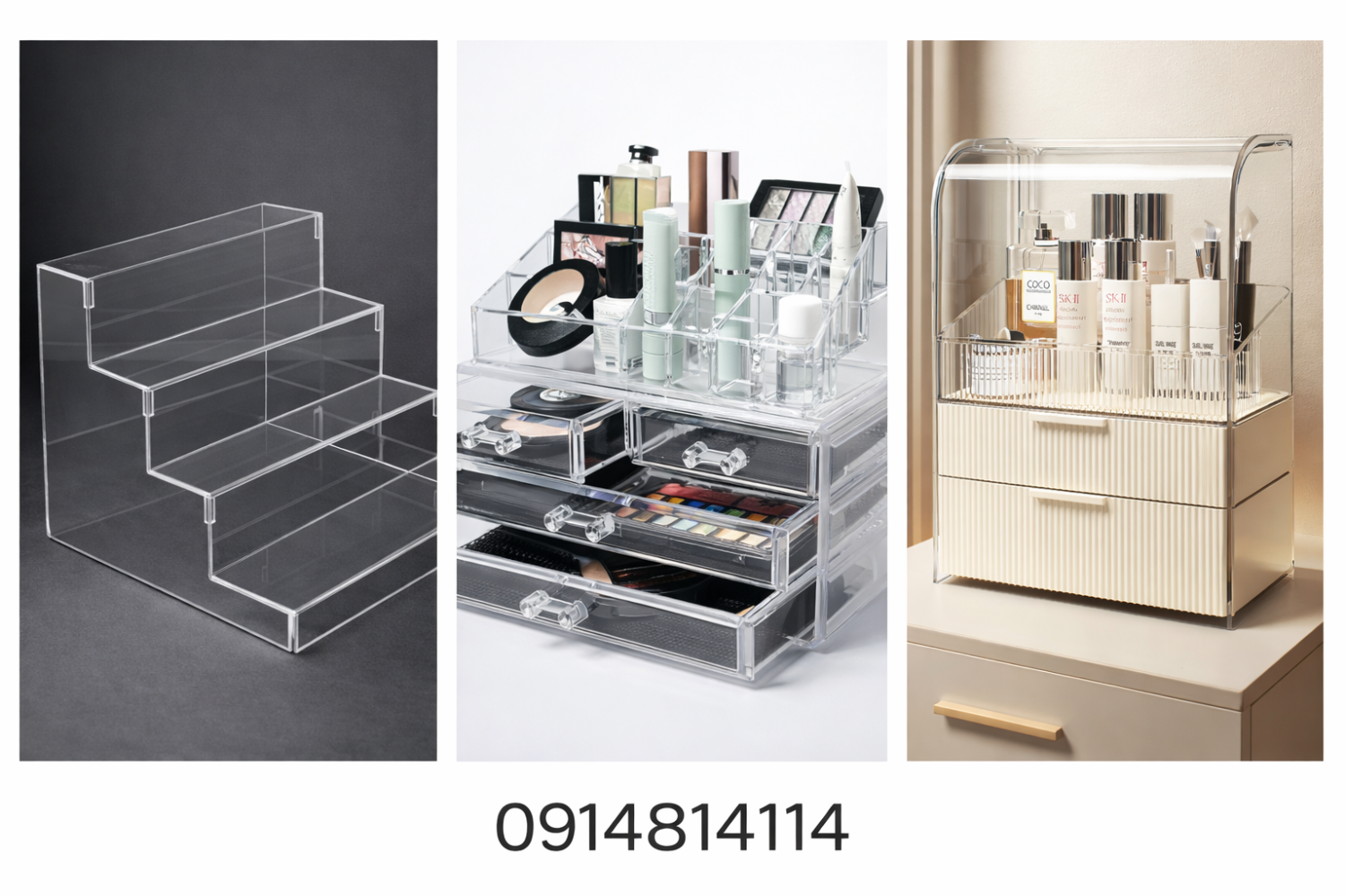 ke mica trung bay my pham