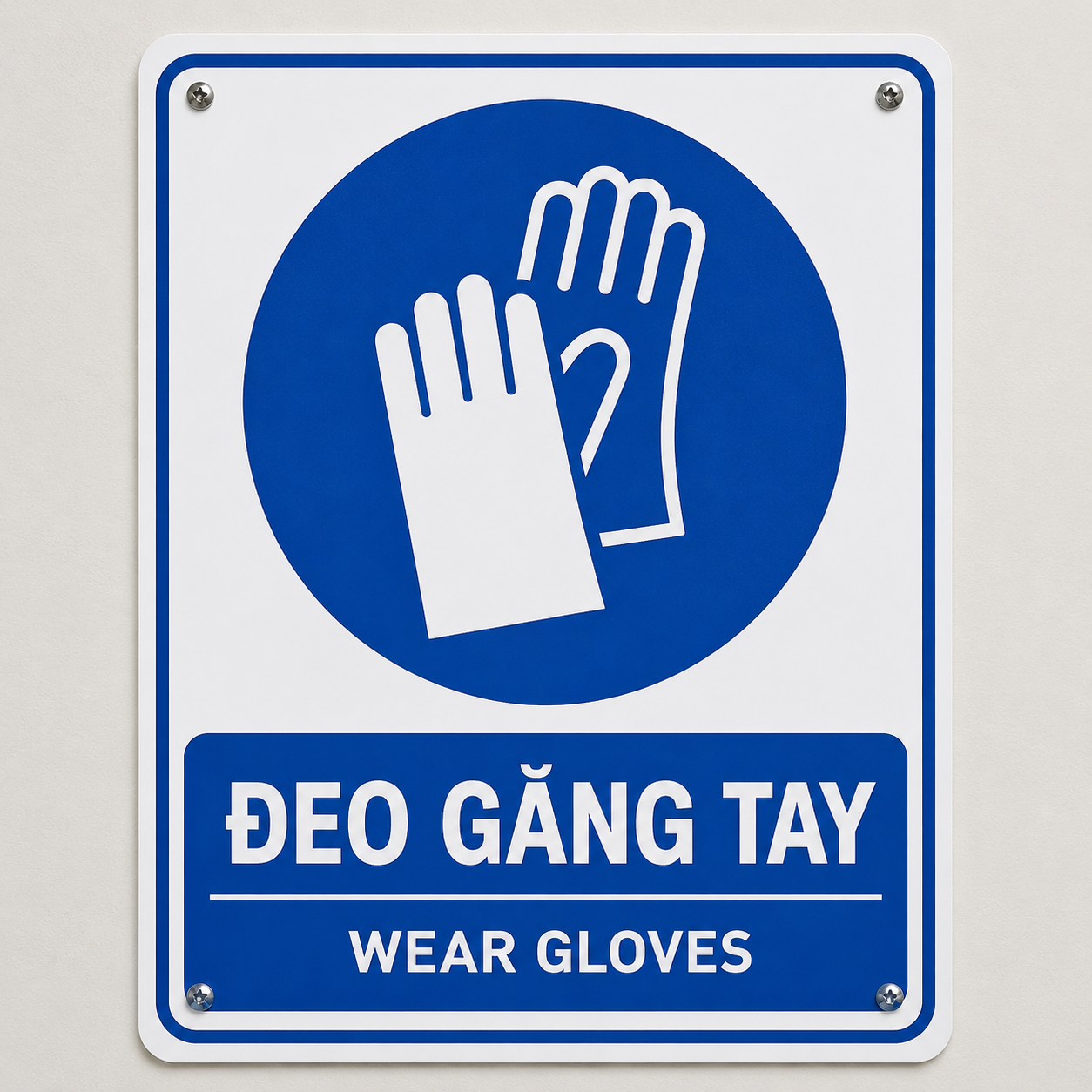 Biển báo đeo găng tay