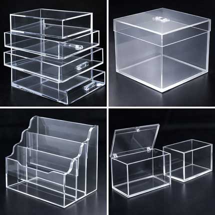 Gia công hộp mica giá rẻ binh dương